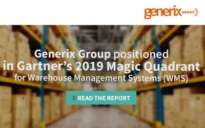 Generix Group no Magic Quadrant 2019 da Gartner para Sistemas de Gestão de Armazéns