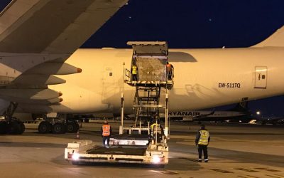 Rangel transporta 130 toneladas de equipamento hospitalar em três dias