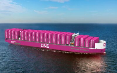 ONE investe em 12 navios biocombustível e metanol