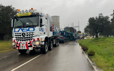 LASO efetua transporte de um transformador de potência com destino à Grécia