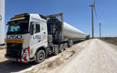 LASO movimentou nove torres eólicas até Espanha