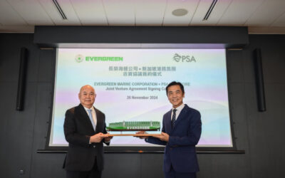 PSA Singapura e Evergreen criam joint venture para operações de terminais